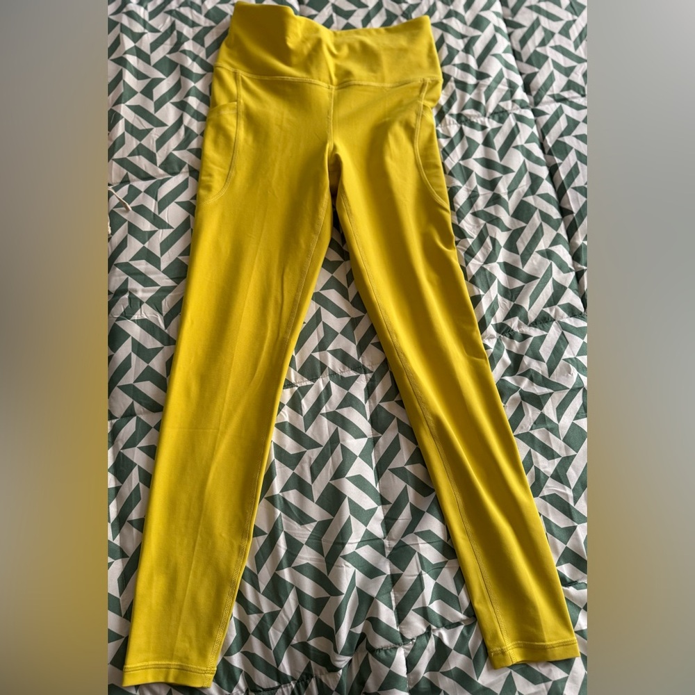 Old Navy yellow High-Rise Leggings